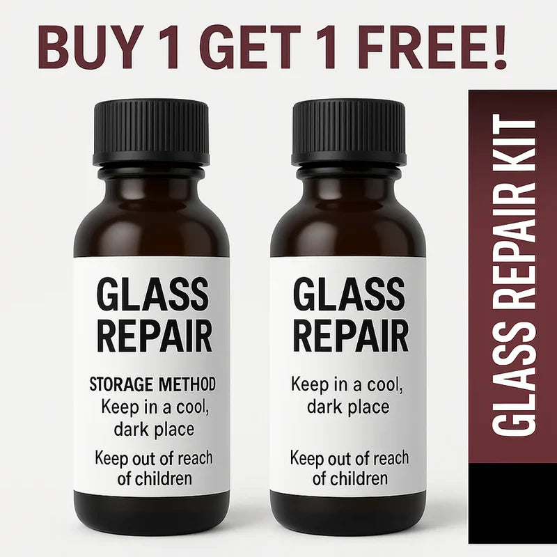GlassFix Premium Serum – Advanced Windshield Crack Repair Kit (Buy 1 & Get 1 Free)
