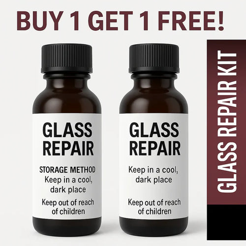 GlassFix Premium Serum – Advanced Windshield Crack Repair Kit (Buy 1 & Get 1 Free)